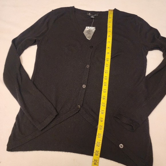 Halston Black Button Down Sweater Size XS - Picture 9 of 11